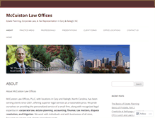 Tablet Screenshot of mccuistonlaw.com